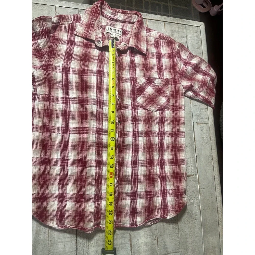 Idyllwind Miranda Lambert Women's XS/TP Red Plaid Flannel Shirt Button Down - Picture 3 of 5